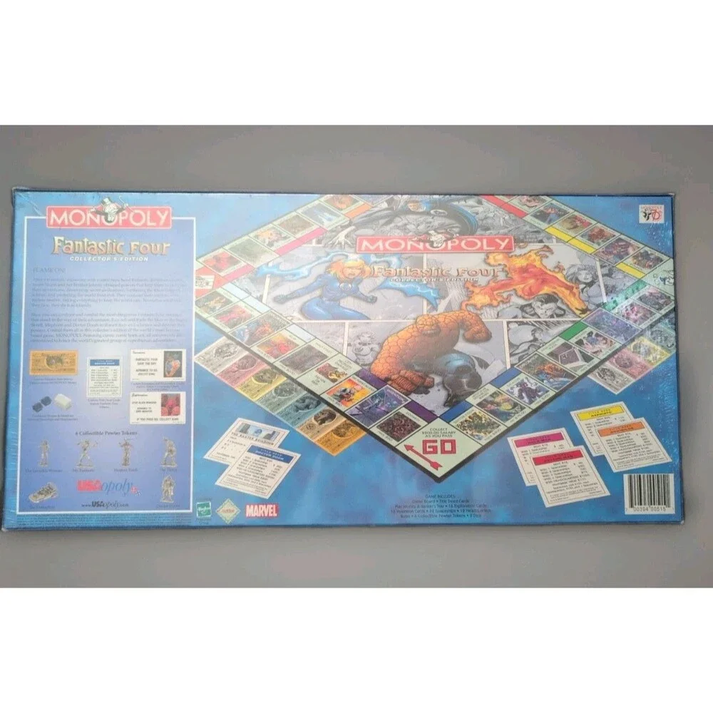 Monopoly Fantastic Four Collector's Edition Marvel Board Game Factory Sealed